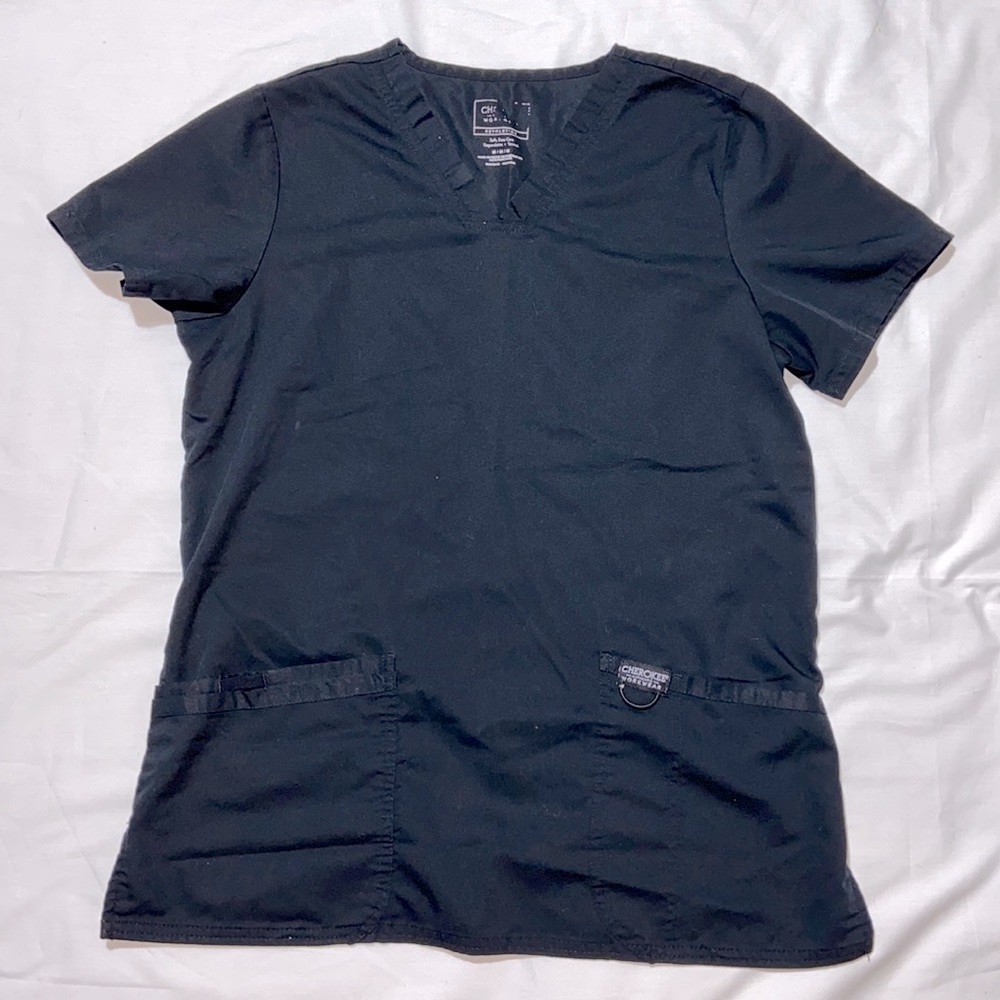 Cherokee Authentic Workforce Scrub Top Size M .Worn in Pharmacy Setting Only.